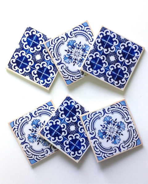 Posavasos de Madera Azulejos