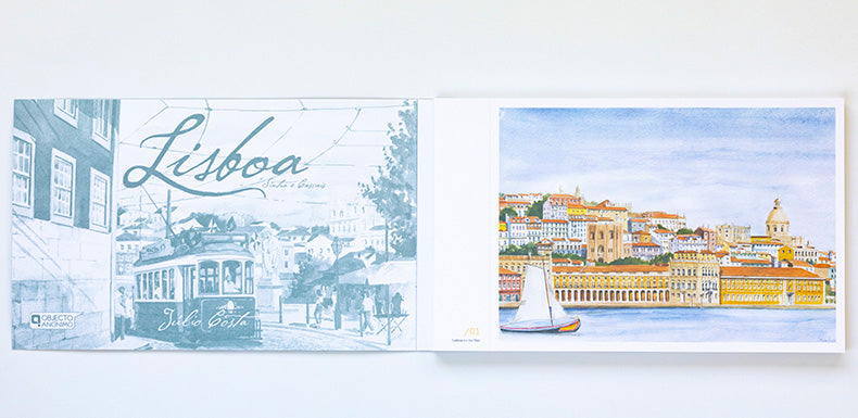 Book Lisboa Sintra Cascais in Watercolor