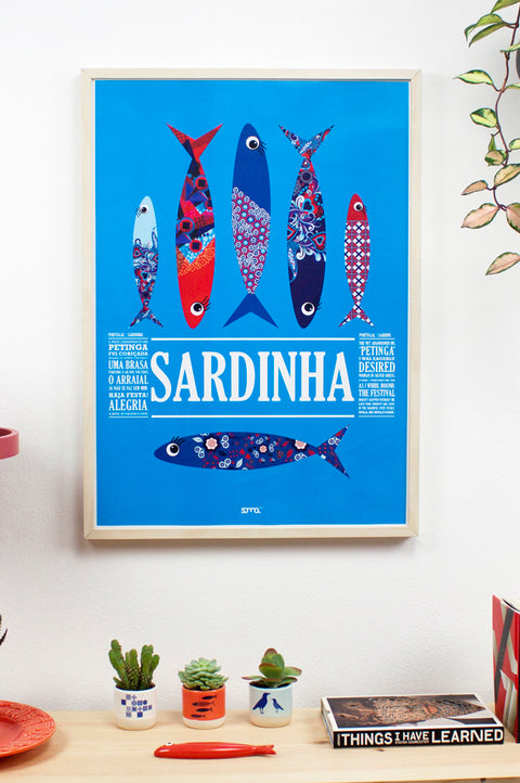 Poster Sardinhas Vermelho