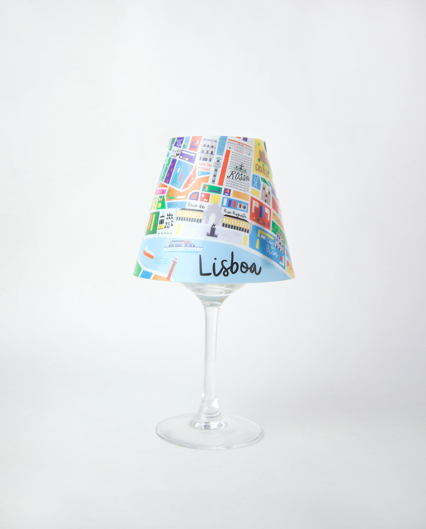 Glass candle lampshade