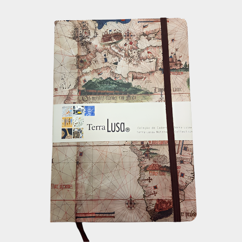 Notebook with planisphere design