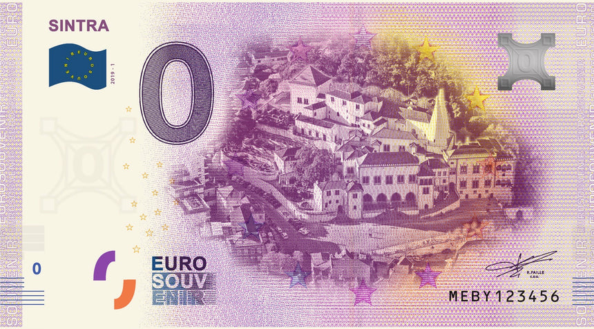 Eurosouvenir 0€ Nota coleção Sintra