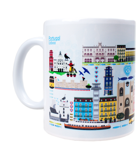 Caneca de Cerâmica Lisboa