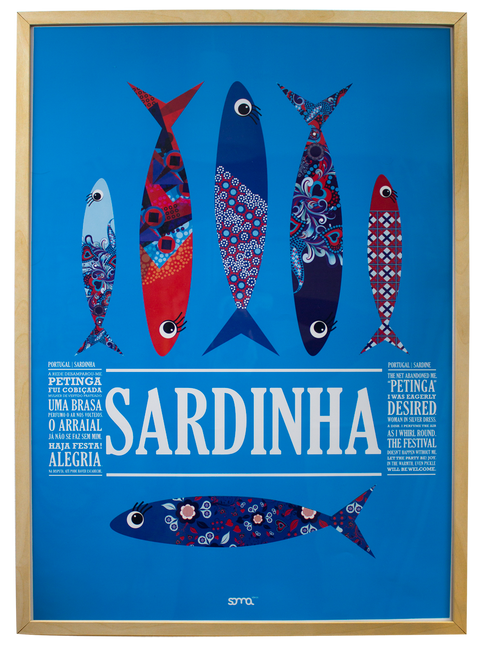 Poster Sardinhas Vermelho