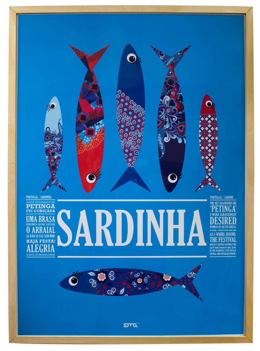 Poster Sardinhas Vermelho