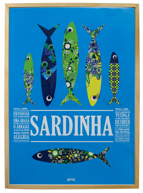 Cartel Sardinas verdes