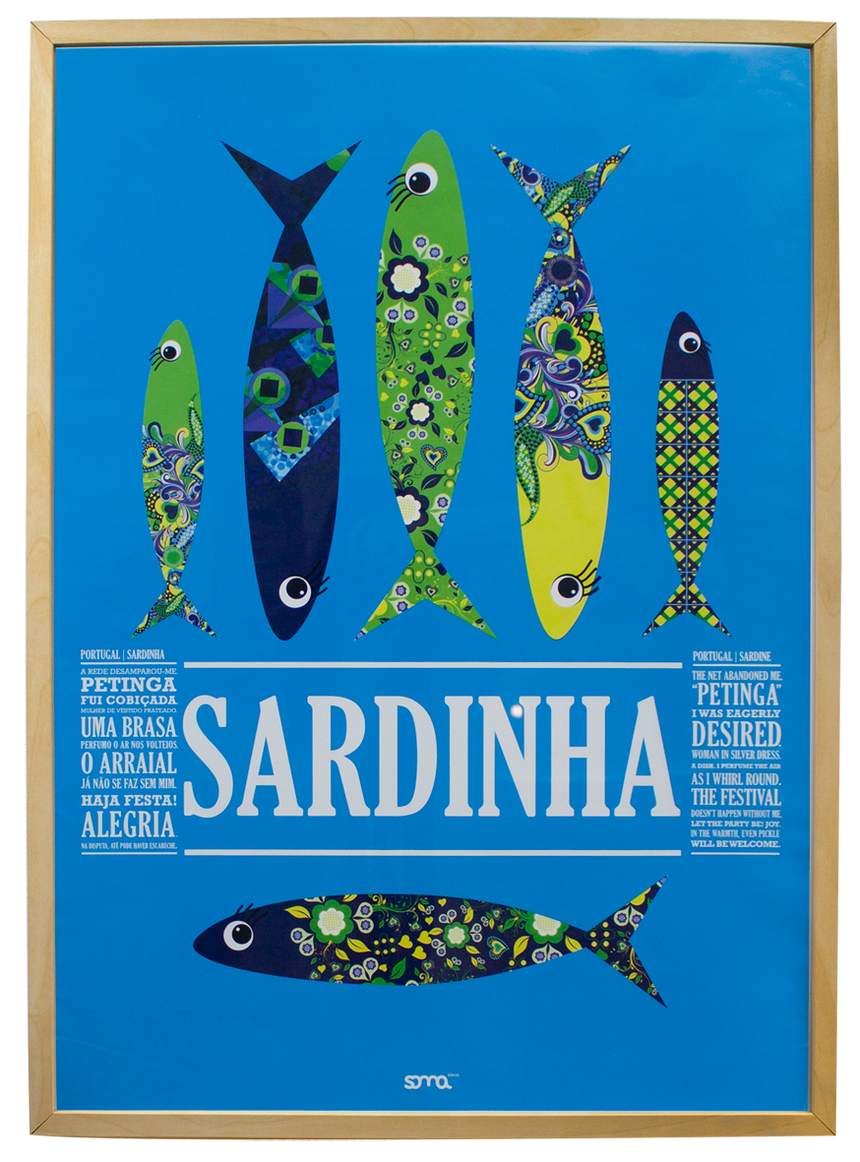Cartel Sardinas verdes